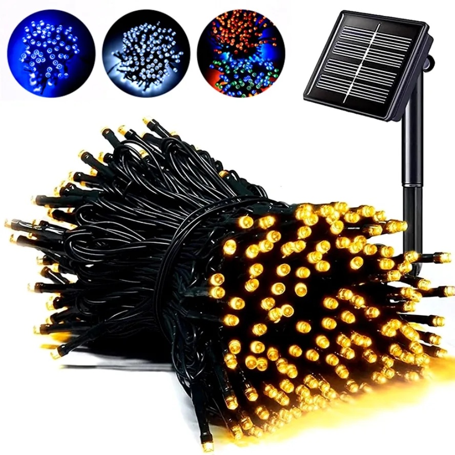 Outdoor Power For Christmas Lights - LED Solar Powered Outdoor Fairy Lights