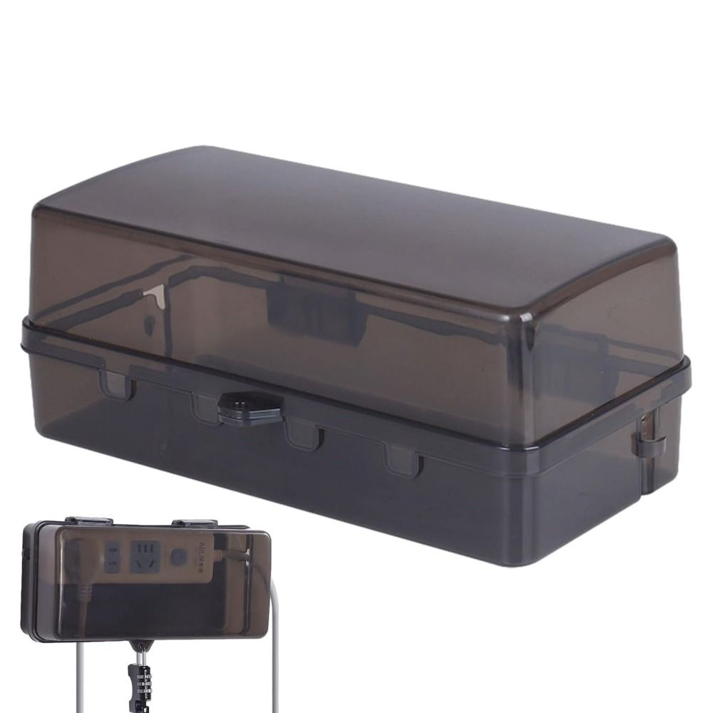 Outdoor Power Outlet Waterproof - Durable Plastic Plug Box Anti-theft Weatherproof