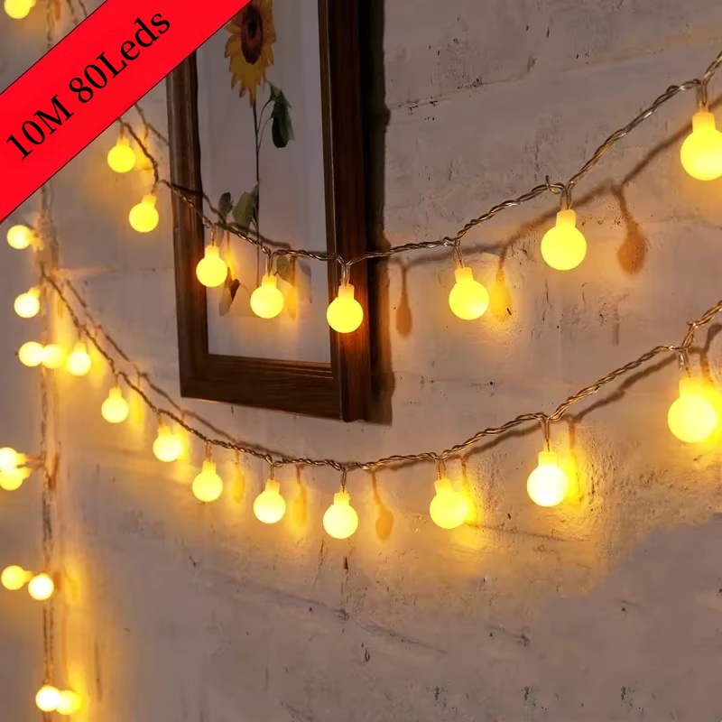 Outdoor Power For Christmas Lights - USB/Battery Power String Lights Globe String