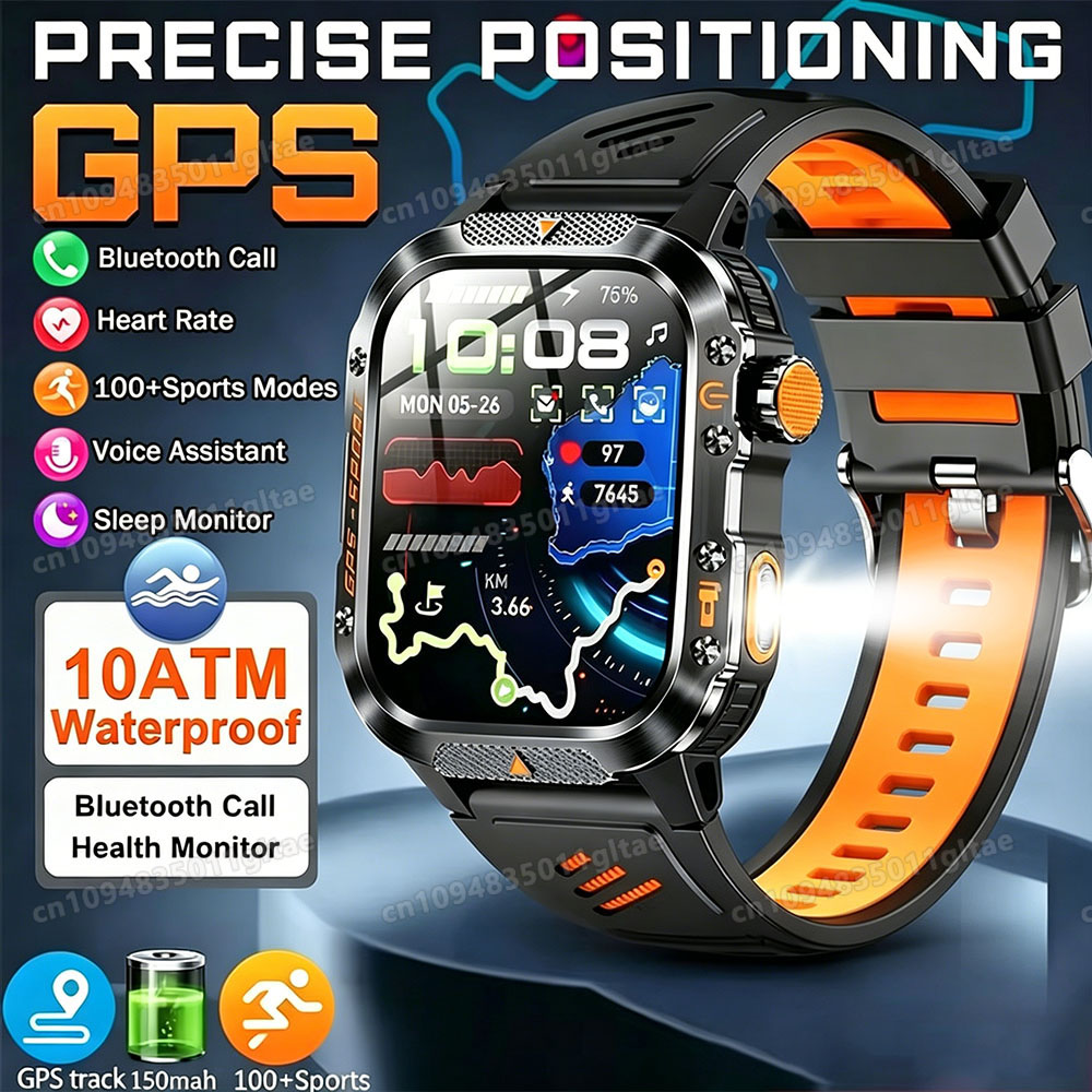 Outdoor Power Meter - 2026 Global Hiking Smartwatch 2.01''Screen 1100mAh
