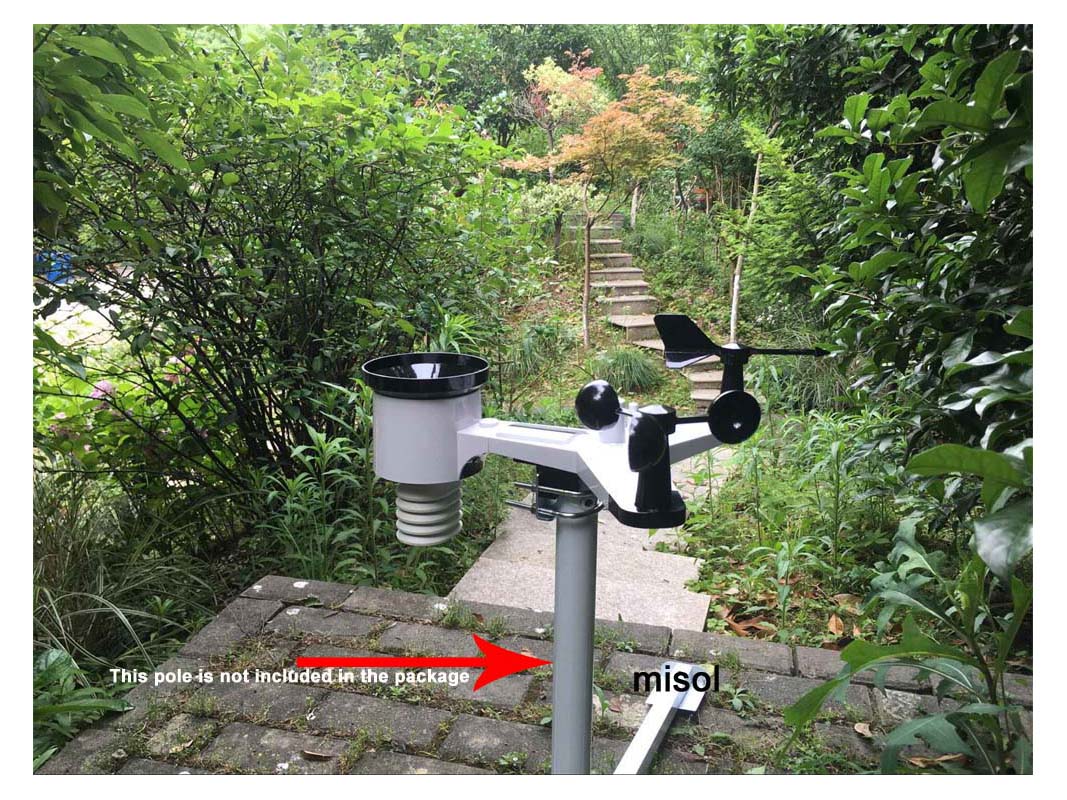 Outdoor Power Meter - MISOL WiFi Weather Station with Outdoor