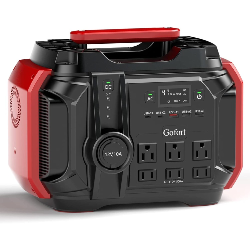 Outdoor Power Generator - Portable Power Station 540Wh/500W(Peak 1000W) 6
