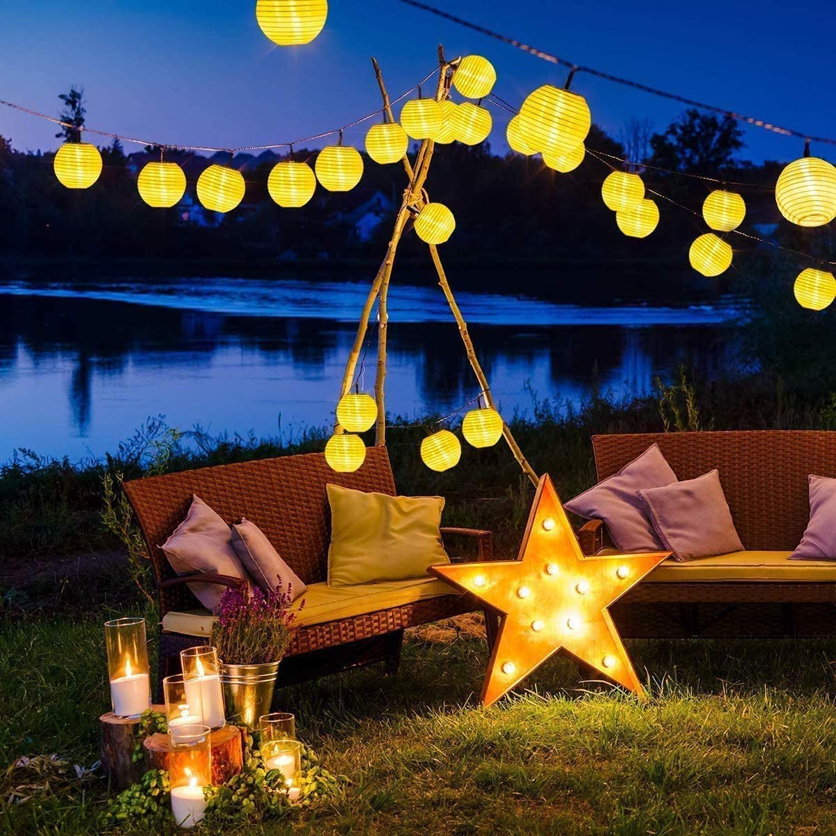 Waterproof Lantern Solar Strin - Outdoor Power For Christmas Lights recension och pris