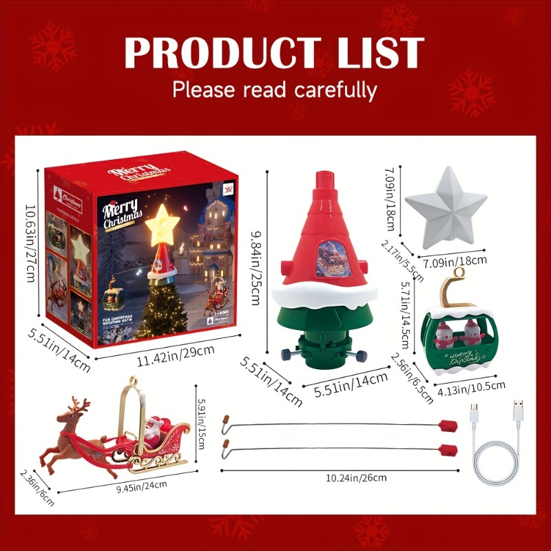 Christmas Tree Top Rotating Ca - Outdoor Power For Christmas Lights recension och pris