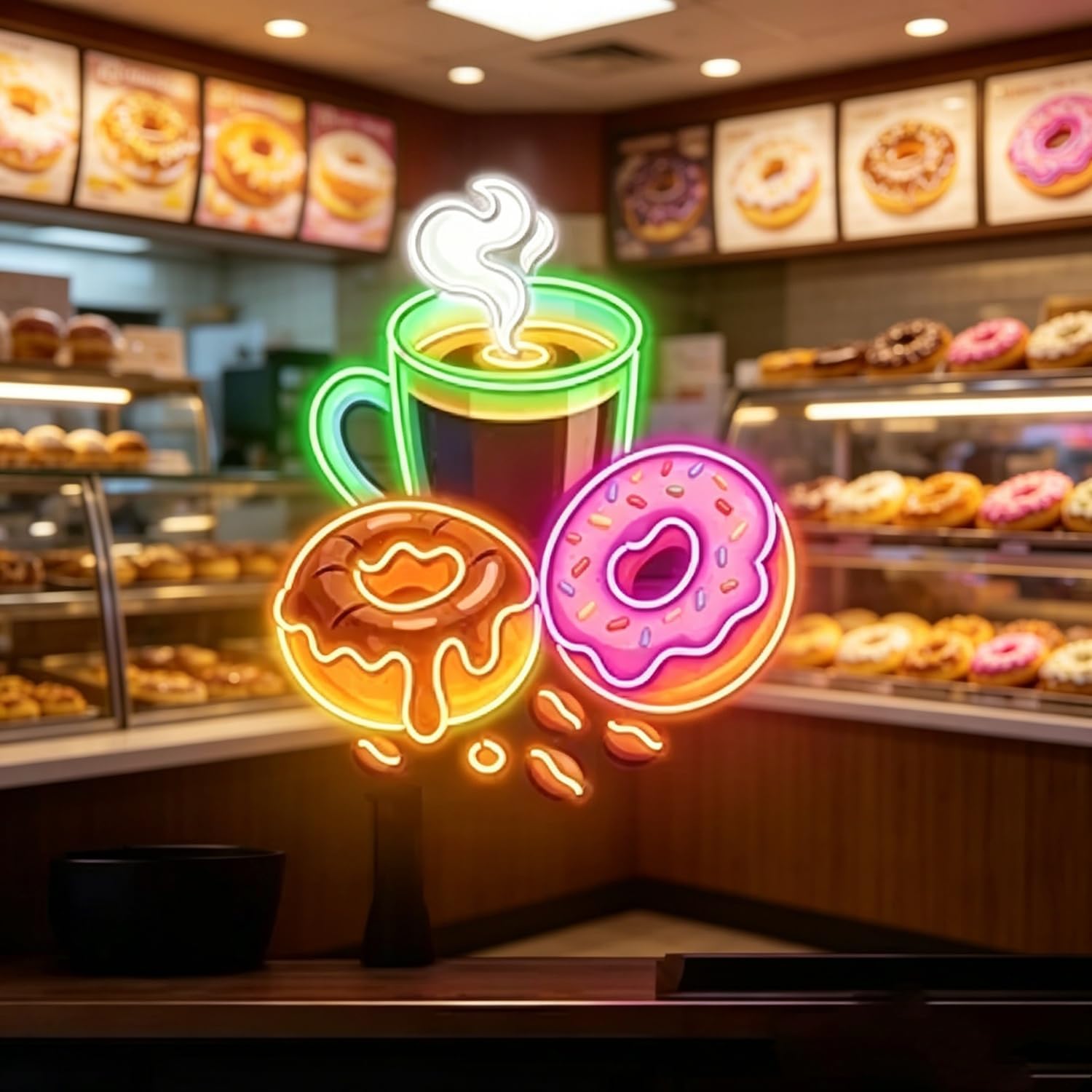 Donuts LED Neon Sign USB Power - Outdoor Kitchen Power recension och pris