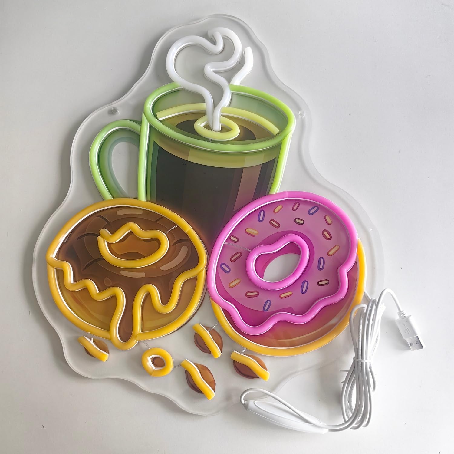 Donuts LED Neon Sign USB Power - Outdoor Kitchen Power recension och pris