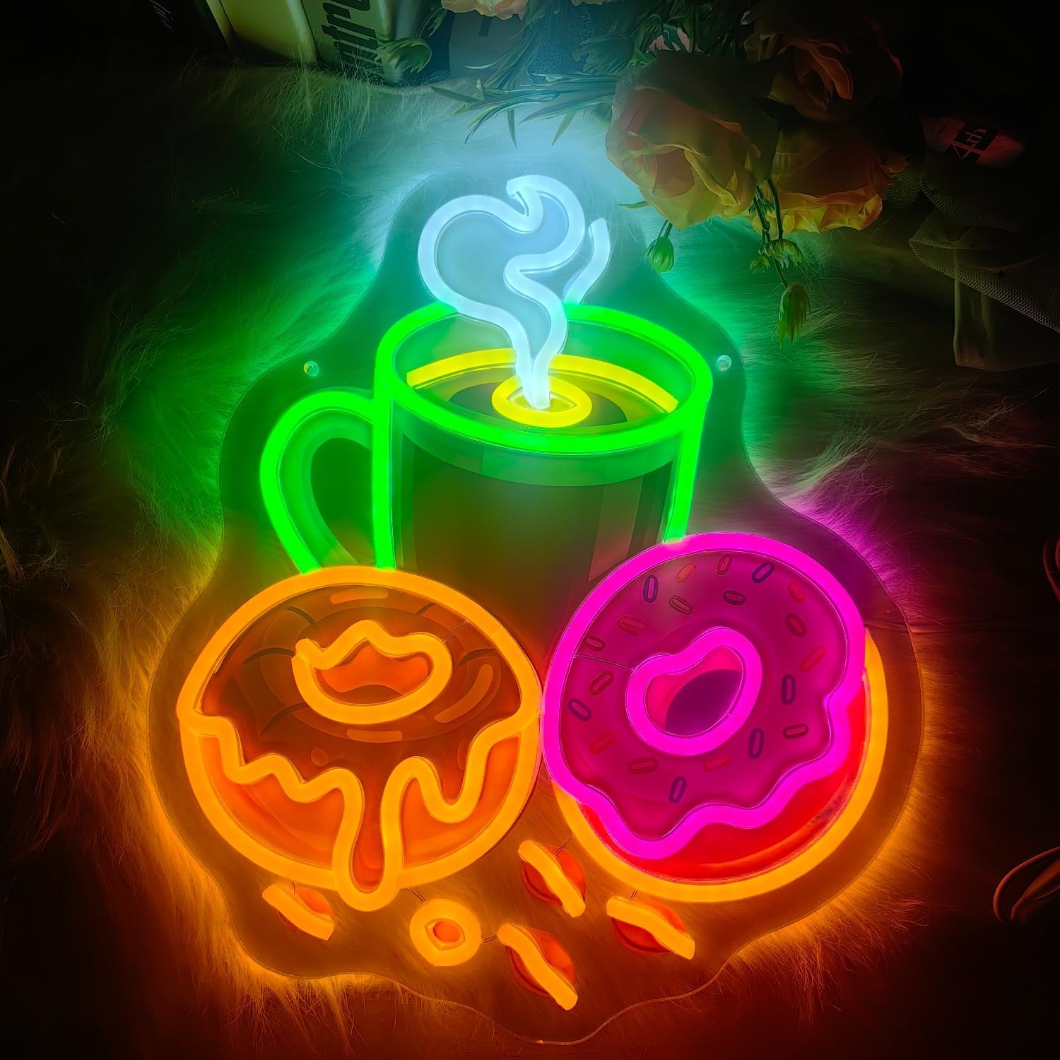 Donuts LED Neon Sign USB Power - Outdoor Kitchen Power recension och pris