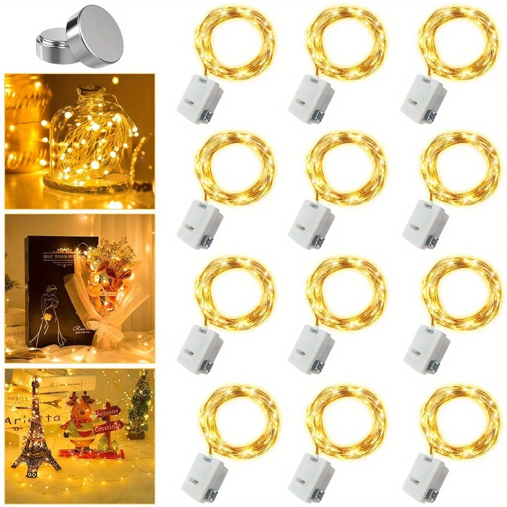 10 Pack Waterproof Mini Fairy  - Outdoor Power For Christmas Lights recension och pris