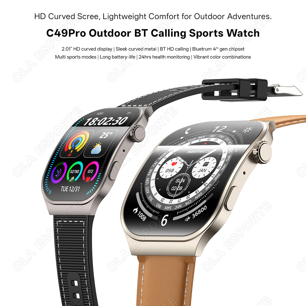 New Curved Screen Smart Watch  - Outdoor Power Meter recension och pris