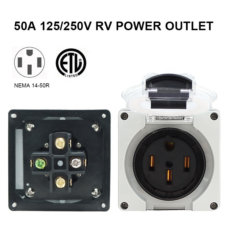 50 Amp Generator RV Power Inle - Outdoor Power Outlet Waterproof recension och pris