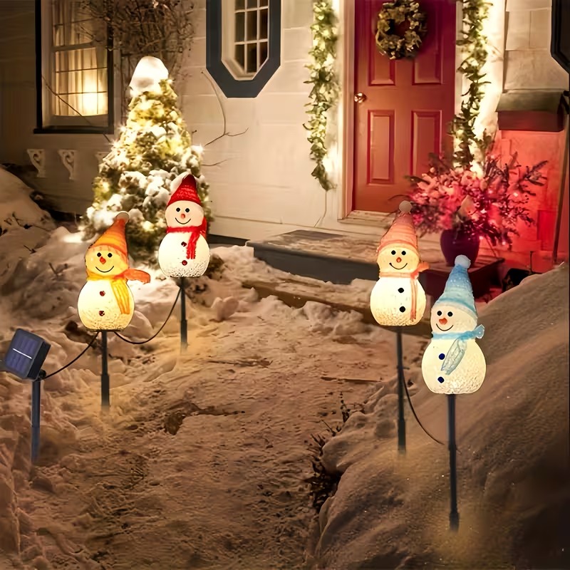 1-4PCS Christmas Solar Powered - Outdoor Power For Christmas Lights recension och pris