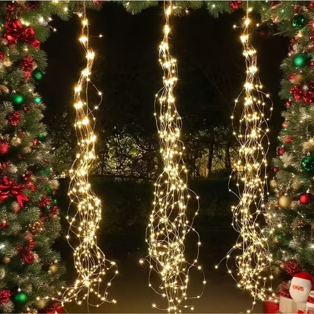 3M600LED Solar Powered Willow  - Outdoor Power For Christmas Lights recension och pris