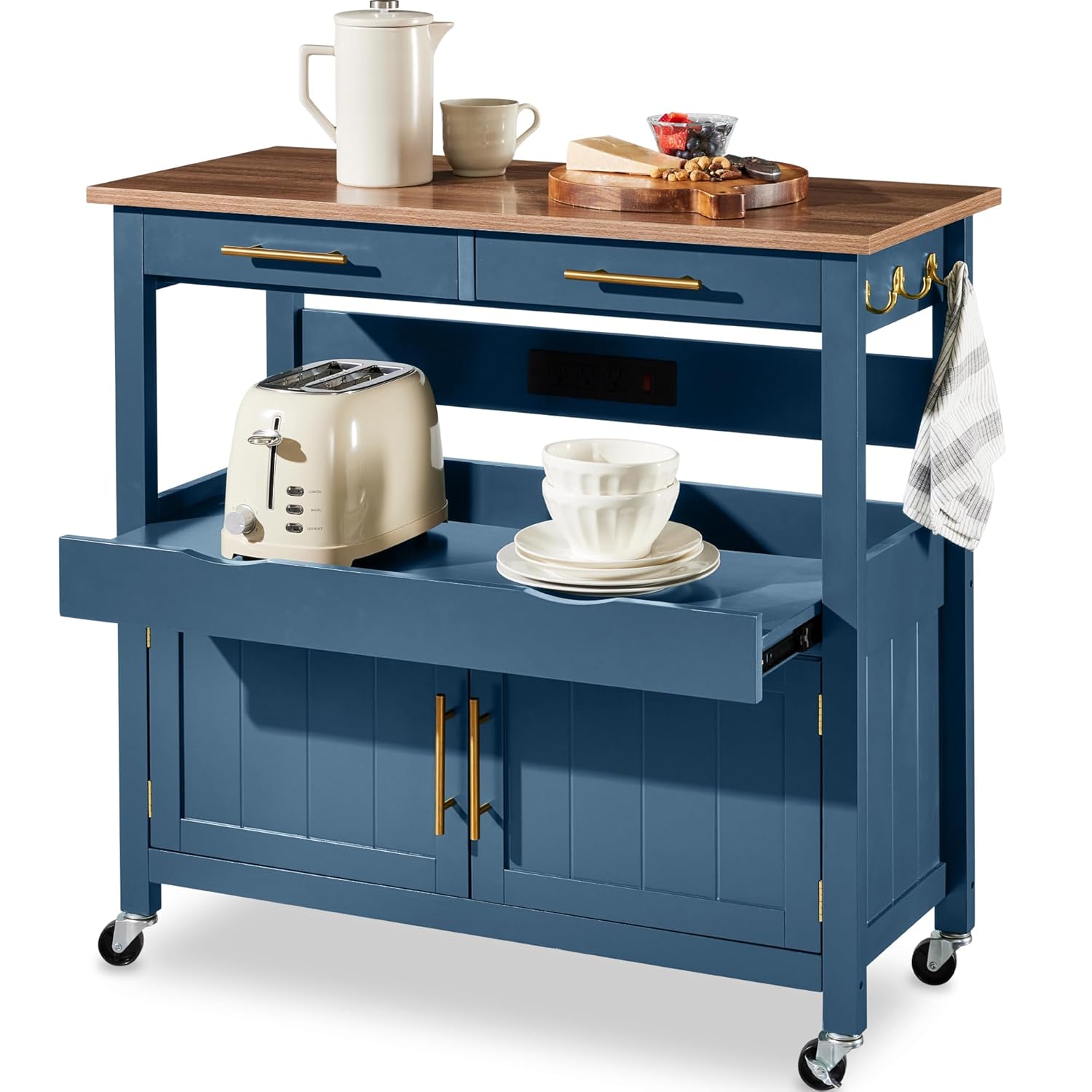 36in Large Rolling Kitchen Isl - Outdoor Kitchen Power recension och pris