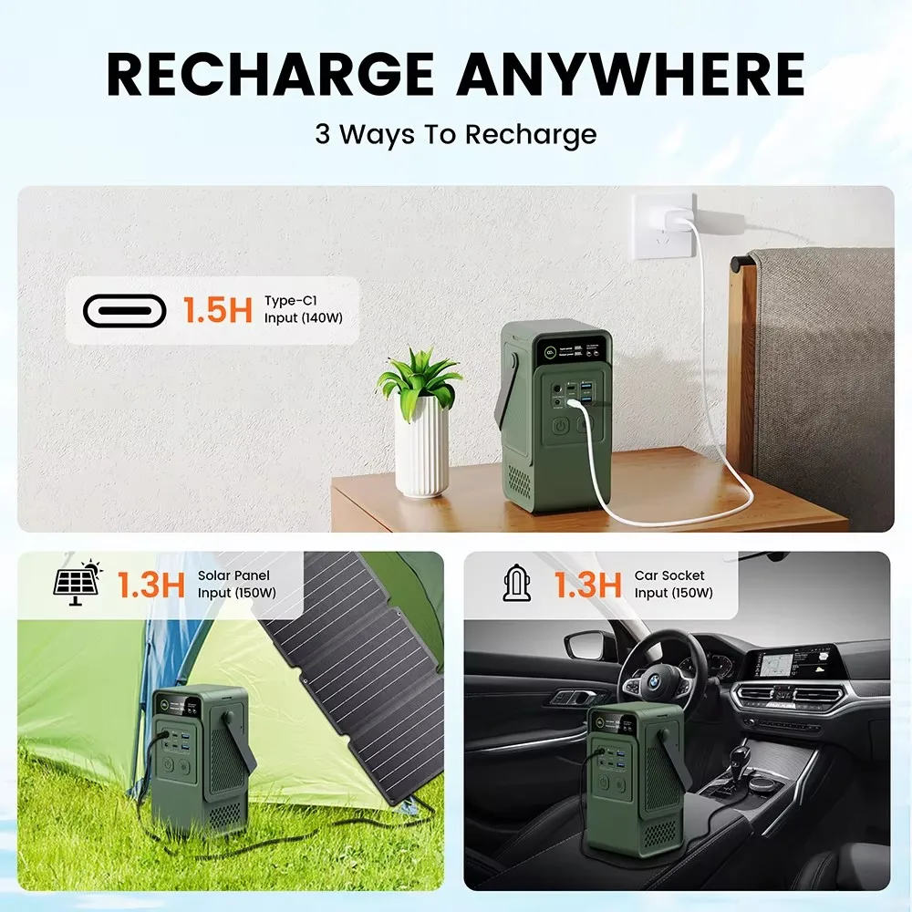60000mAh 200W 192Wh Camping Po - Outdoor Power Generator recension och pris