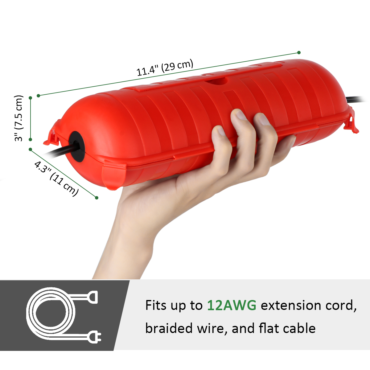 Weatherproof IP54 Outdoor Exte - Outdoor Power Outlet Waterproof recension och pris