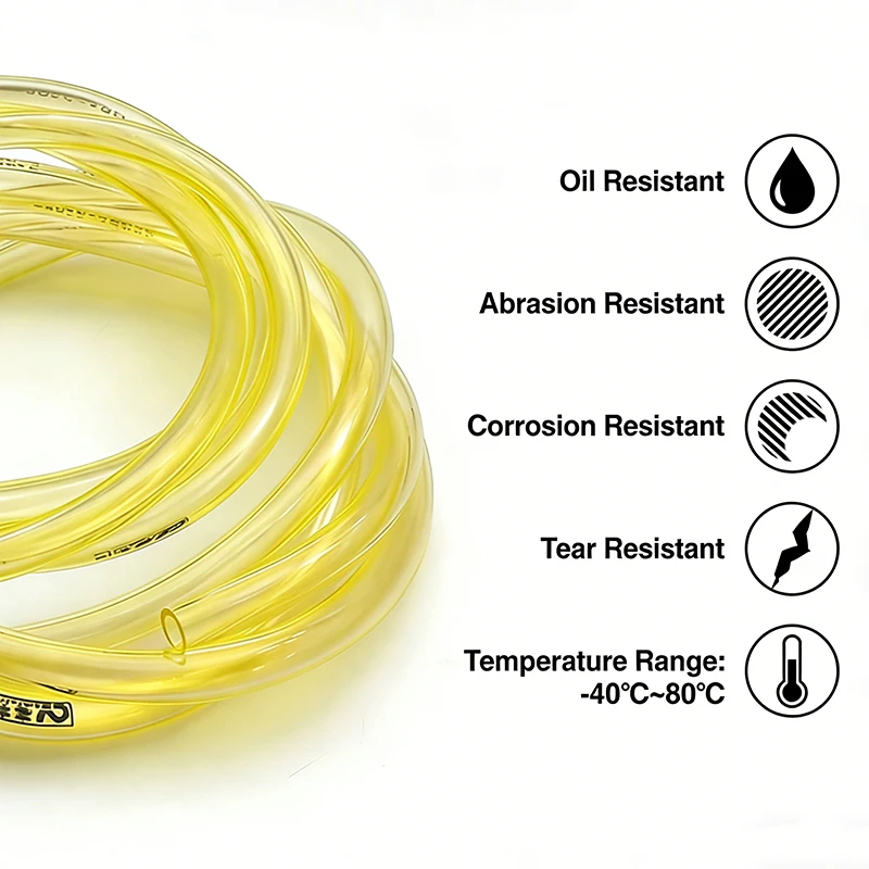 50cm/1/2/3M Yellow TPU Fuel Ga - Outdoor Power Line recension och pris