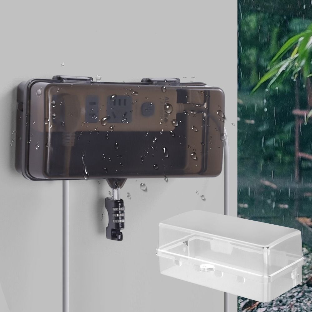Durable Plastic Plug Box Anti- - Outdoor Power Outlet Waterproof recension och pris