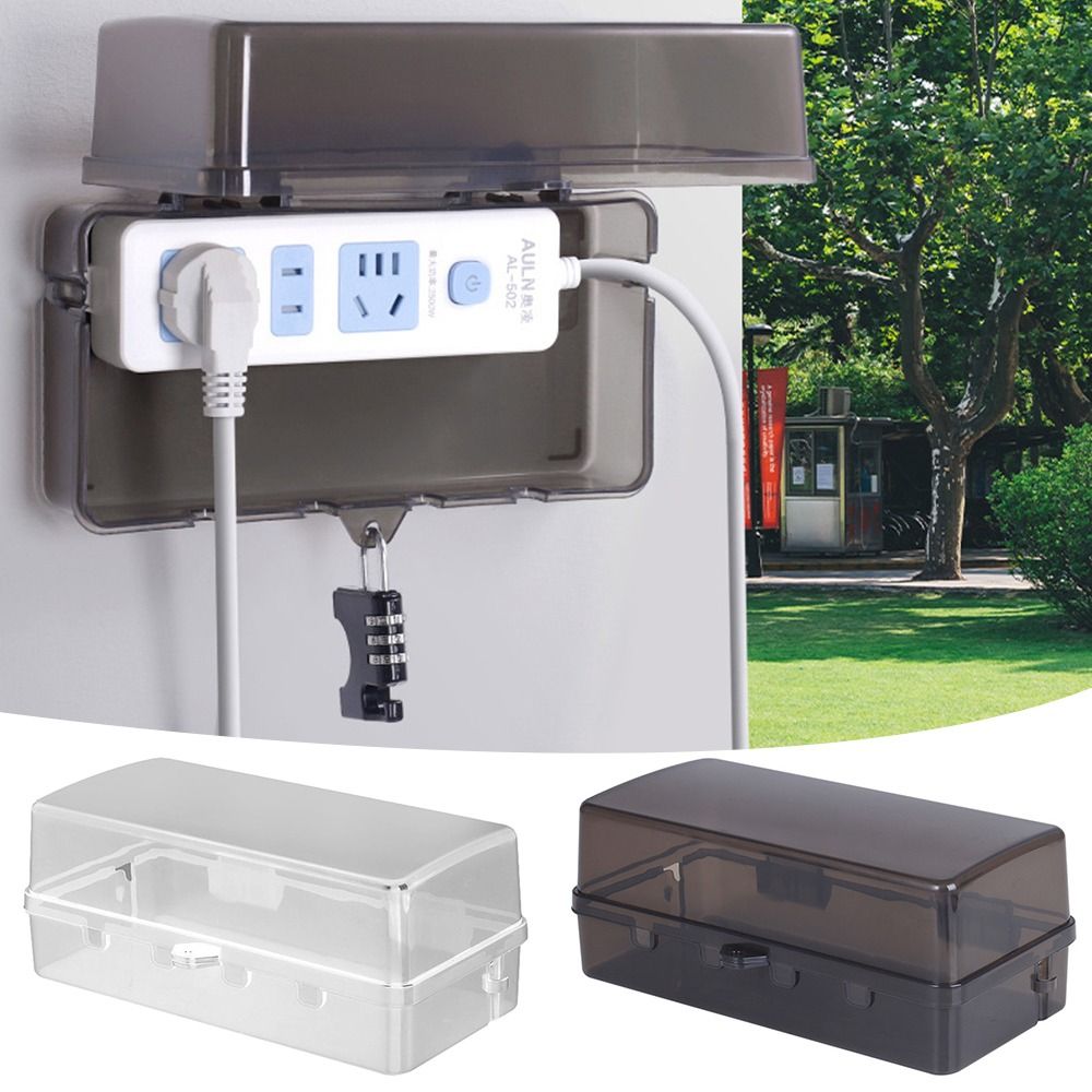Durable Plastic Plug Box Anti- - Outdoor Power Outlet Waterproof recension och pris