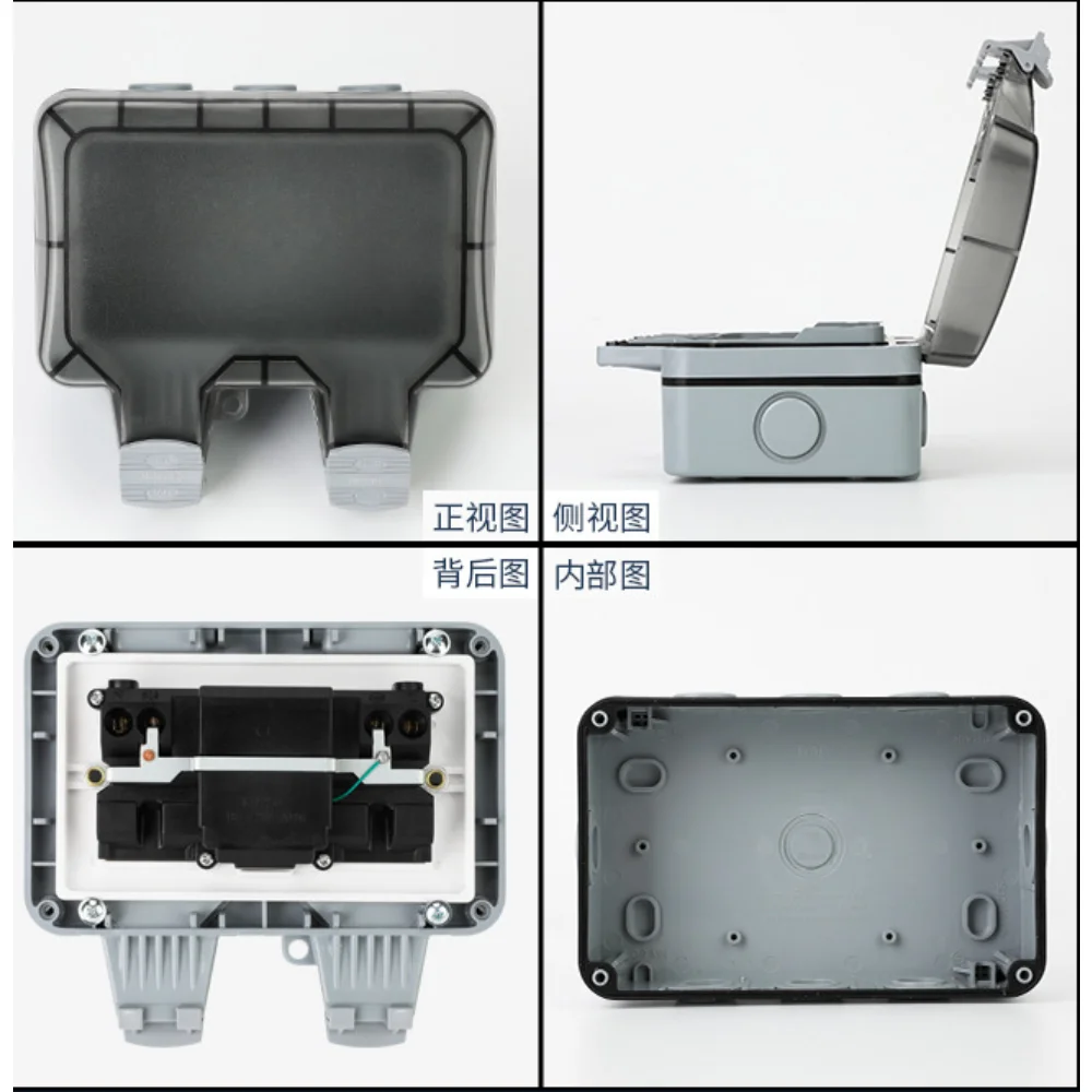 EU KR Outdoor Wall Waterproof  - Outdoor Power Outlet Waterproof recension och pris