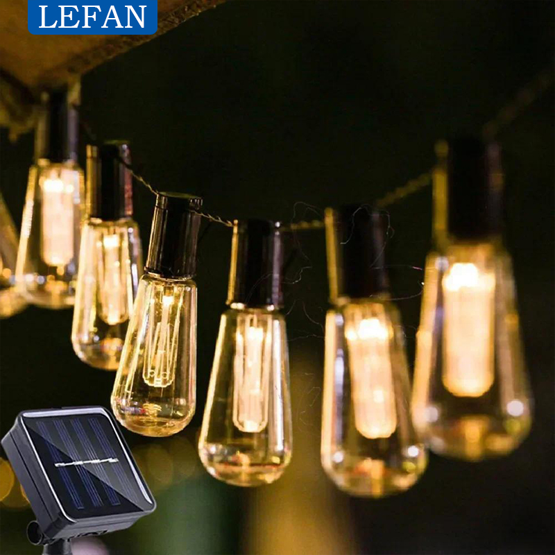 Solar Powered Led Outdoor Stri - Outdoor Power For Christmas Lights recension och pris