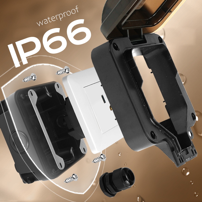 Avoir IP66 Wall Waterproof Soc - Outdoor Power Outlet Waterproof recension och pris