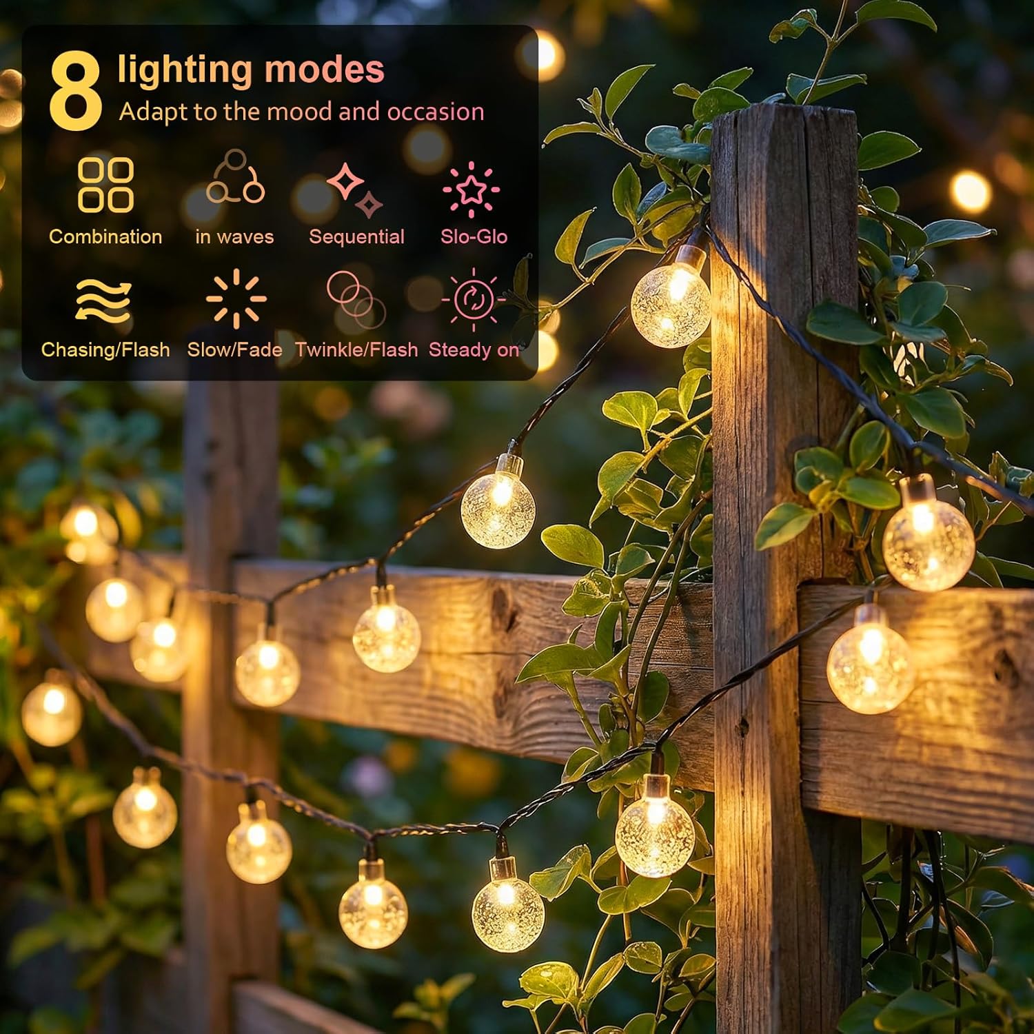 Solar String Lights Outdoor LE - Outdoor Power For Christmas Lights recension och pris