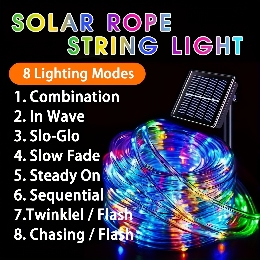 Solar Powered Outdoor LED Tube - Outdoor Power For Christmas Lights recension och pris
