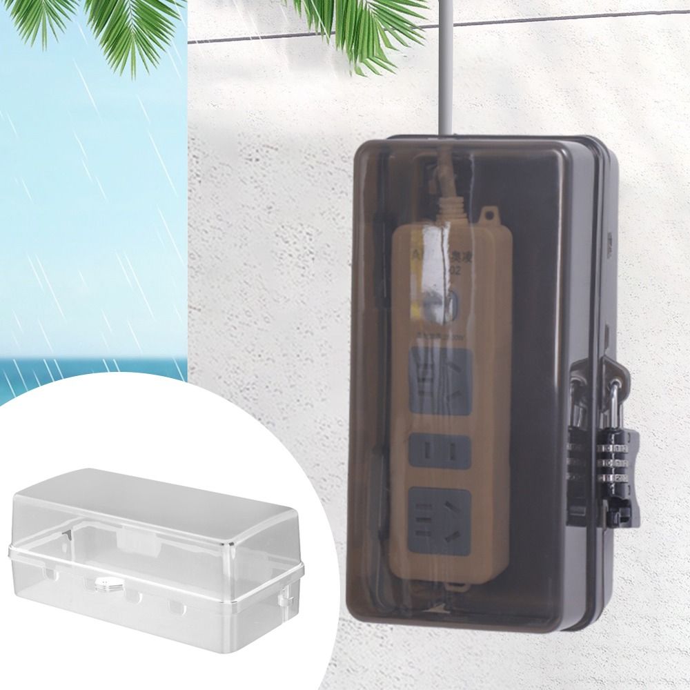 Durable Plastic Plug Box Anti- - Outdoor Power Outlet Waterproof recension och pris