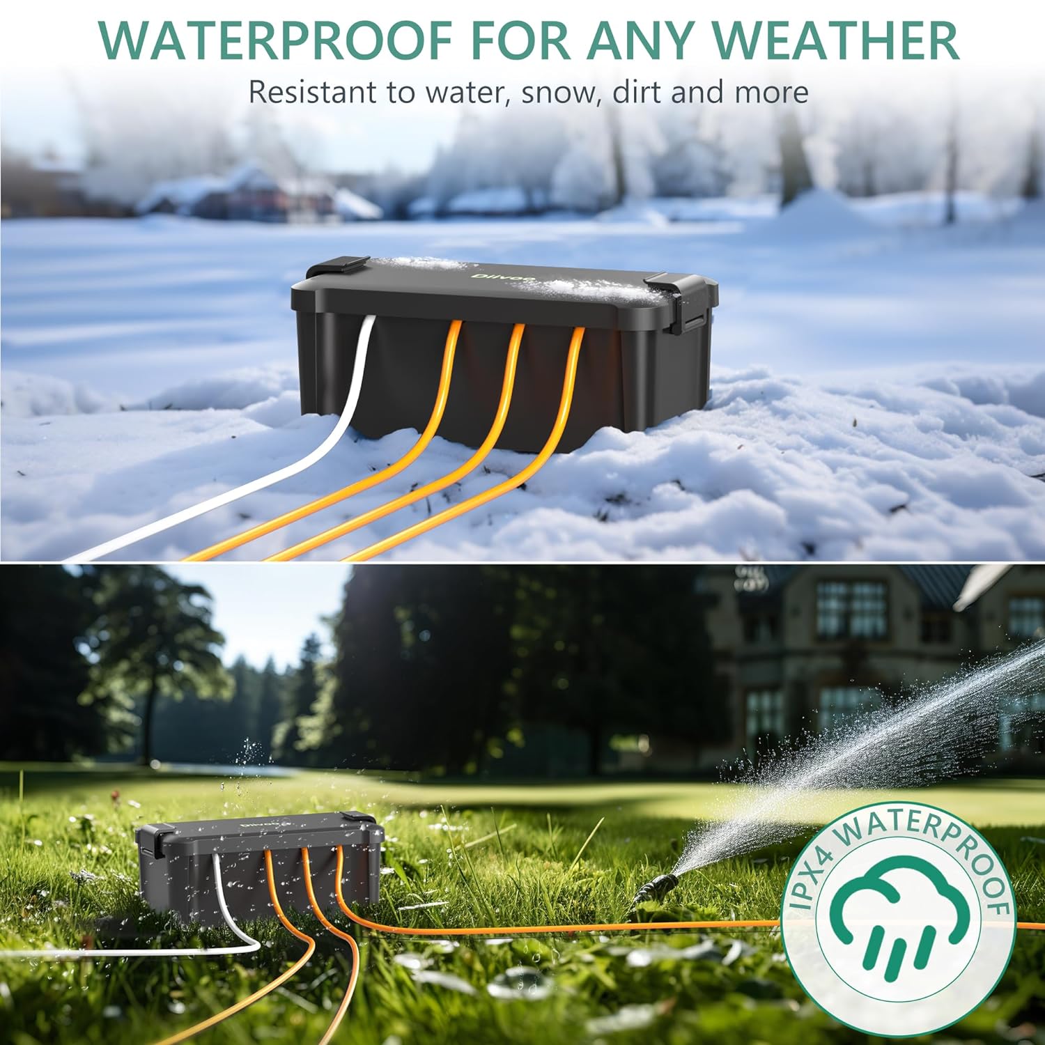 Diivoo Outdoor Waterproof Elec - Outdoor Power Outlet Waterproof recension och pris