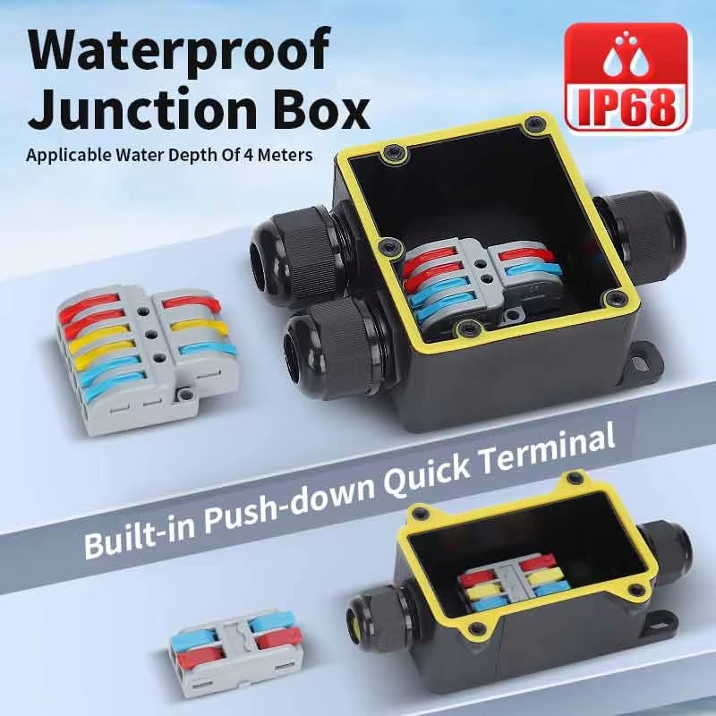 Junction Box Waterproof IP68 2 - Outdoor Power Line recension och pris