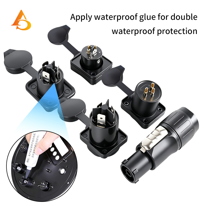 10pcs Waterproof Powercon True - Outdoor Power Socket With Lock recension och pris
