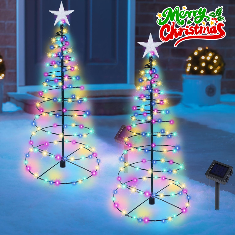 Solar Powered Christmas Tree L - Outdoor Power For Christmas Lights recension och pris
