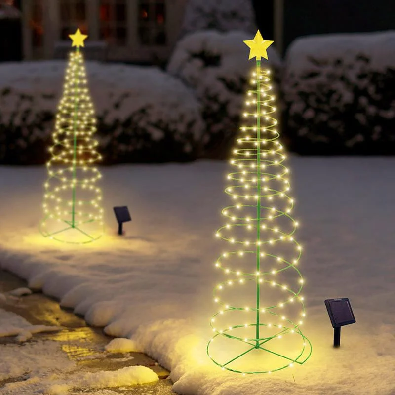 Solar Powered Christmas Tree L - Outdoor Power For Christmas Lights recension och pris