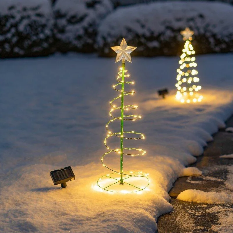 Solar Powered Christmas Tree L - Outdoor Power For Christmas Lights recension och pris