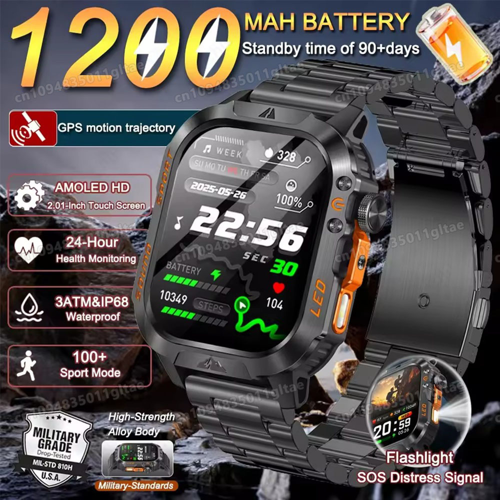 2026 New Military Smart Watch  - Outdoor Power Meter recension och pris