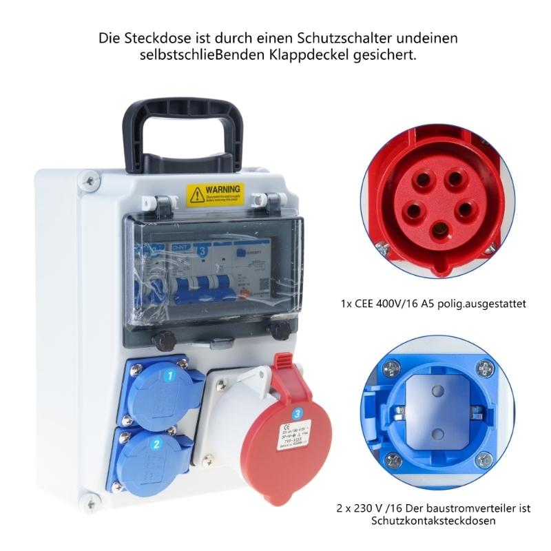 Y1UD Waterproof Wall Power Dis - Outdoor Power Distributors recension och pris