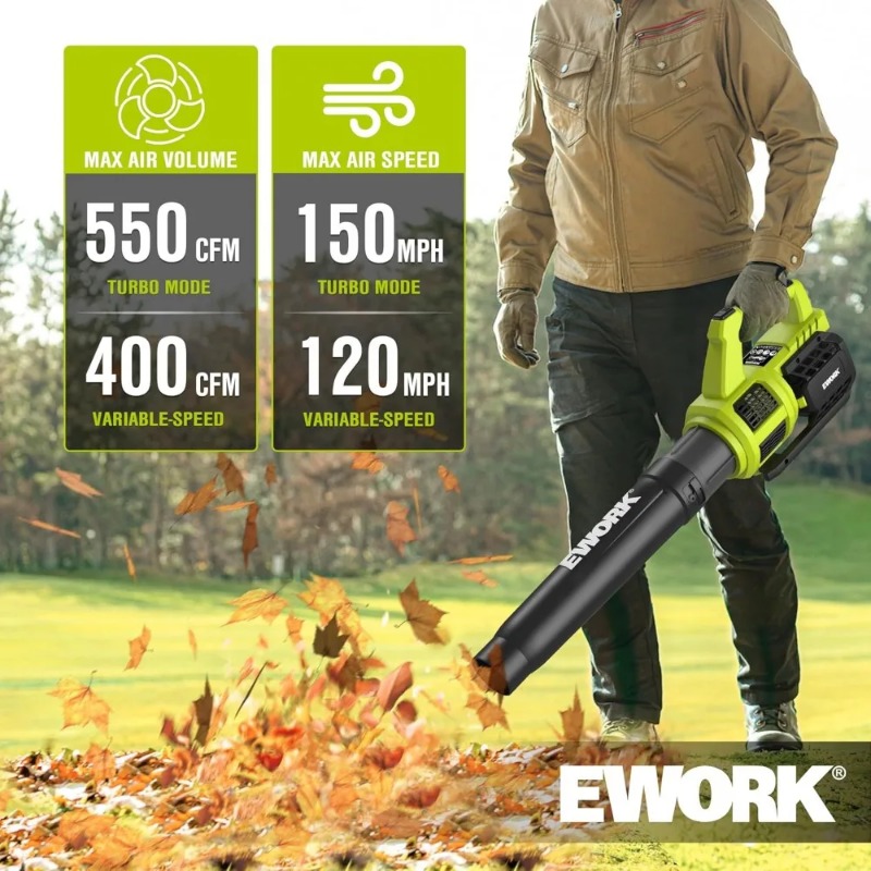 Cordless Leaf Blower 550 CFM w - Leaf Blower Cordless recension och pris