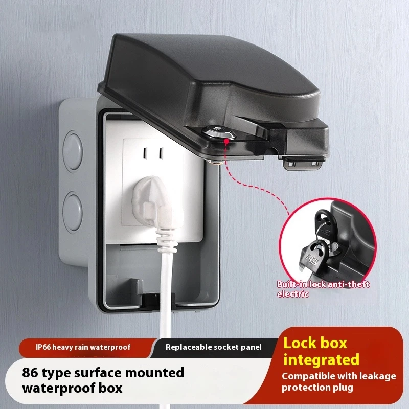 Outdoor Waterproof Socket Open - Outdoor Power Socket With Lock recension och pris