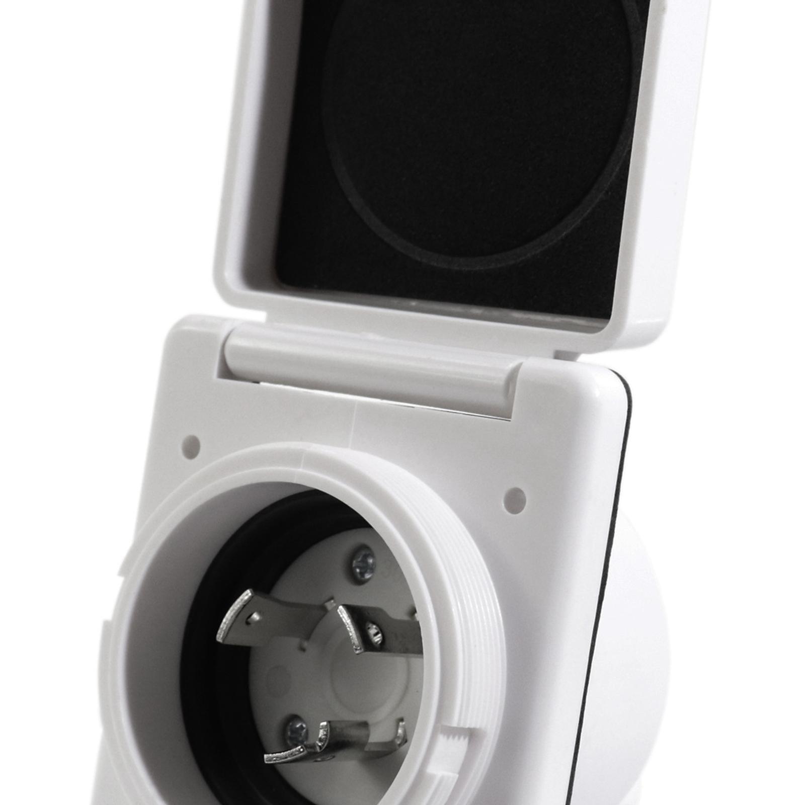 Waterproof Flanged Inlet Power - Outdoor Power Socket With Lock recension och pris