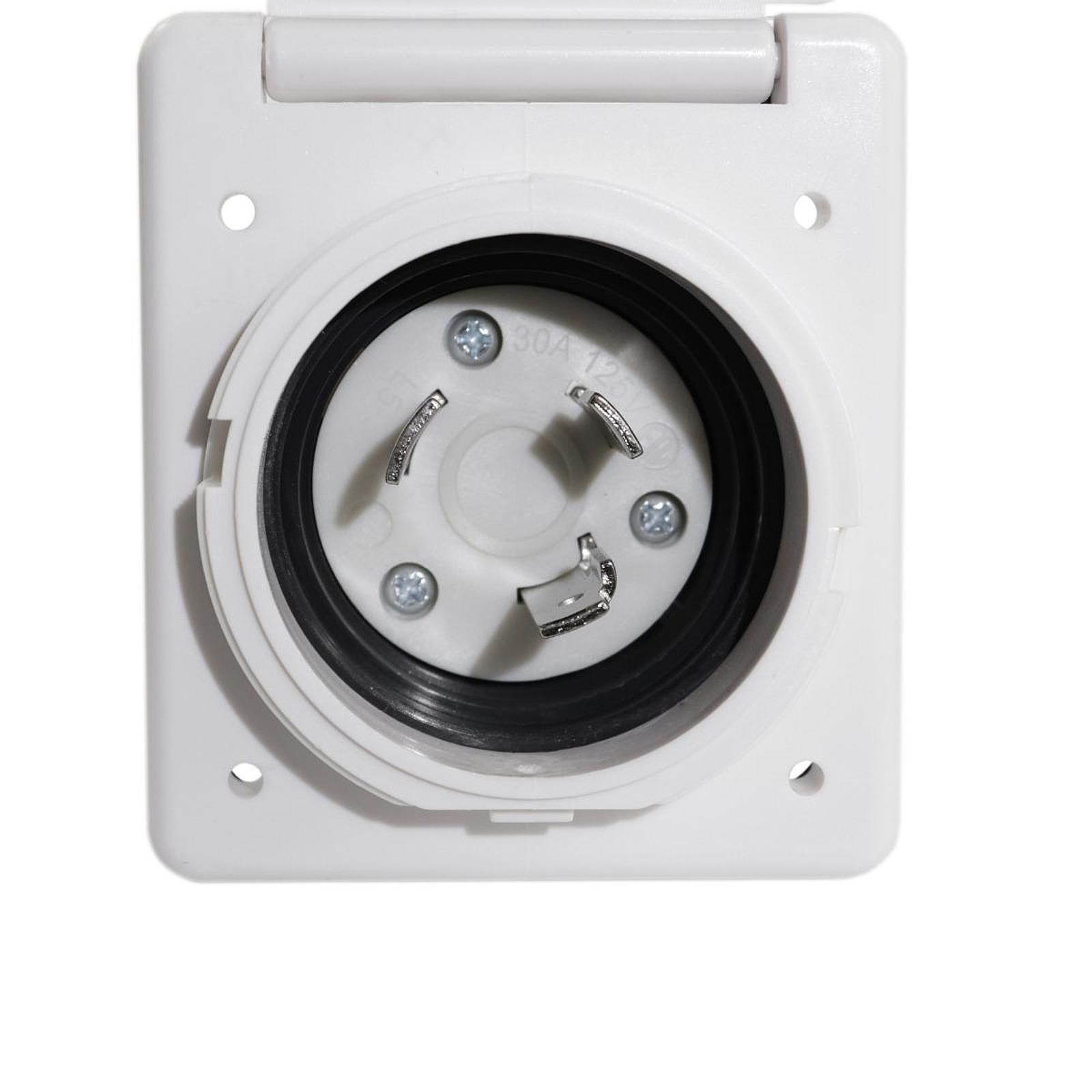 Waterproof Flanged Inlet Power - Outdoor Power Socket With Lock recension och pris