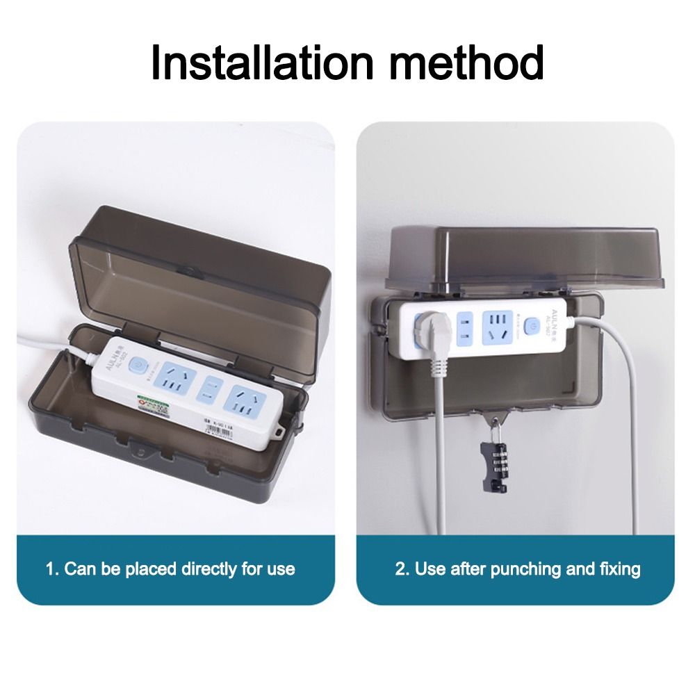 Portable Plastic Plug Box Anti - Outdoor Power Outlet Waterproof recension och pris