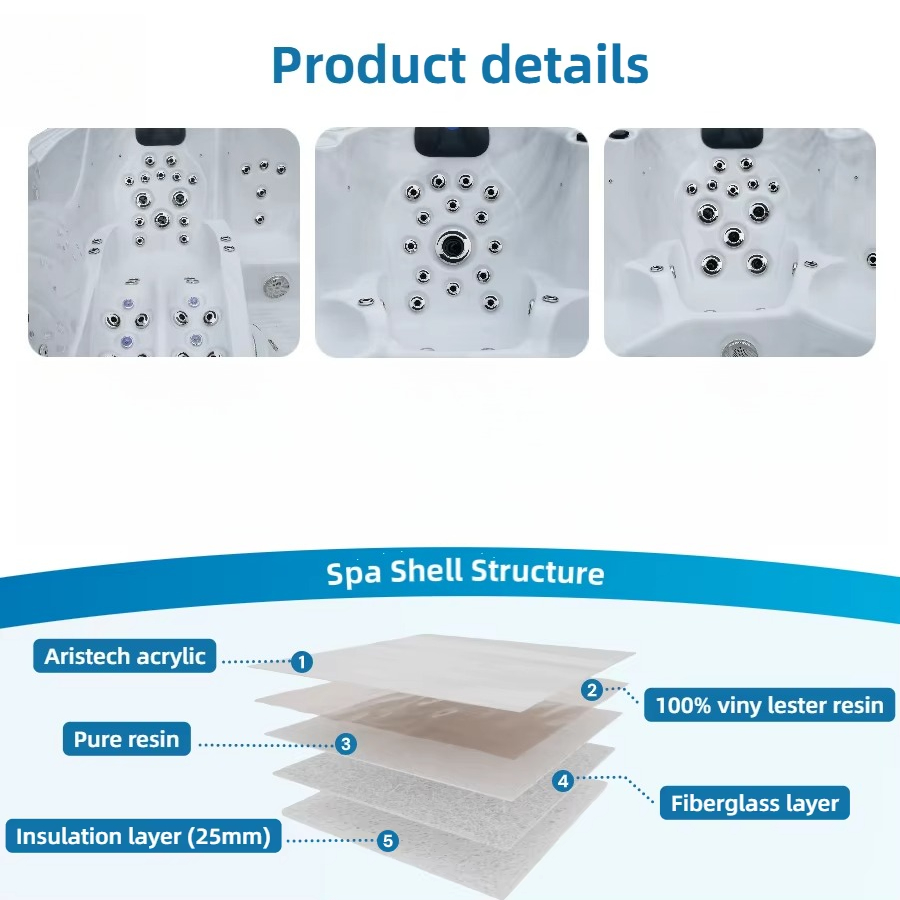 Freestanding Acrylic 6-Person  - Outdoor Power For Hot Tub recension och pris