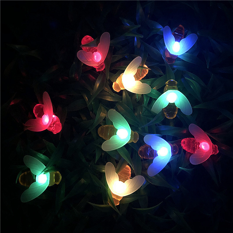 Solar Powered Honey Bee LED St - Outdoor Power For Christmas Lights recension och pris