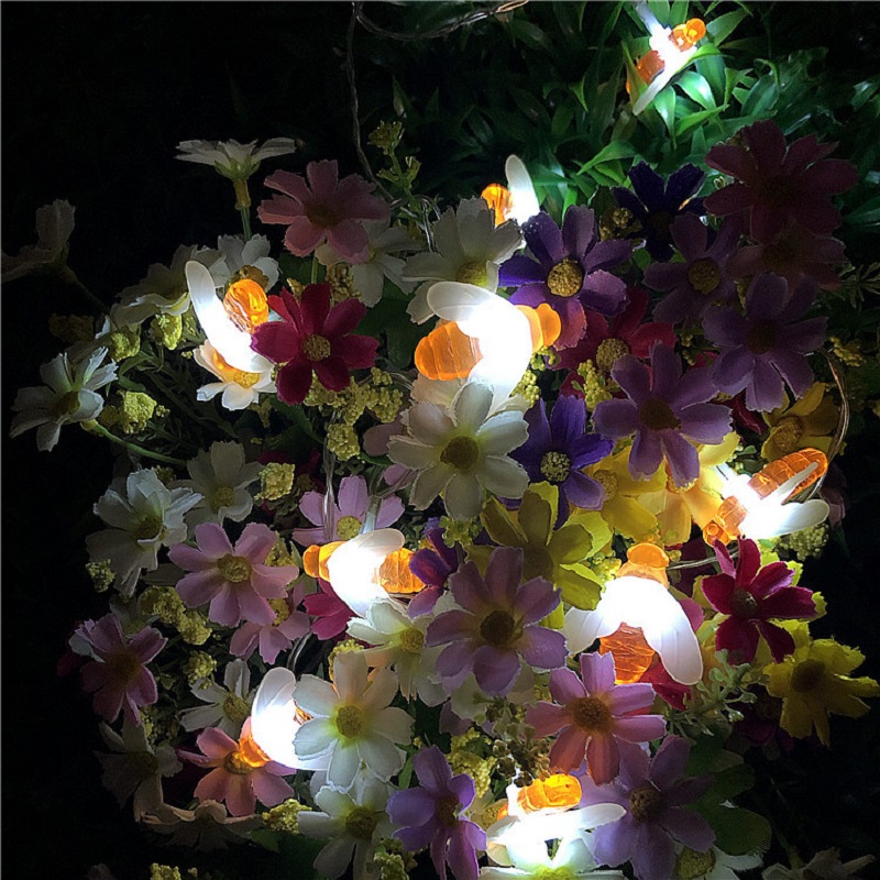 Solar Powered Honey Bee LED St - Outdoor Power For Christmas Lights recension och pris