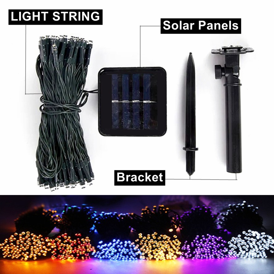 32m 22m 8 Modes LED Solar Stri - Outdoor Power For Christmas Lights recension och pris