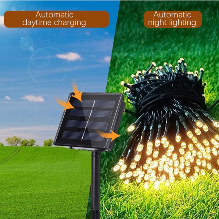 32m 22m 8 Modes LED Solar Stri - Outdoor Power For Christmas Lights recension och pris