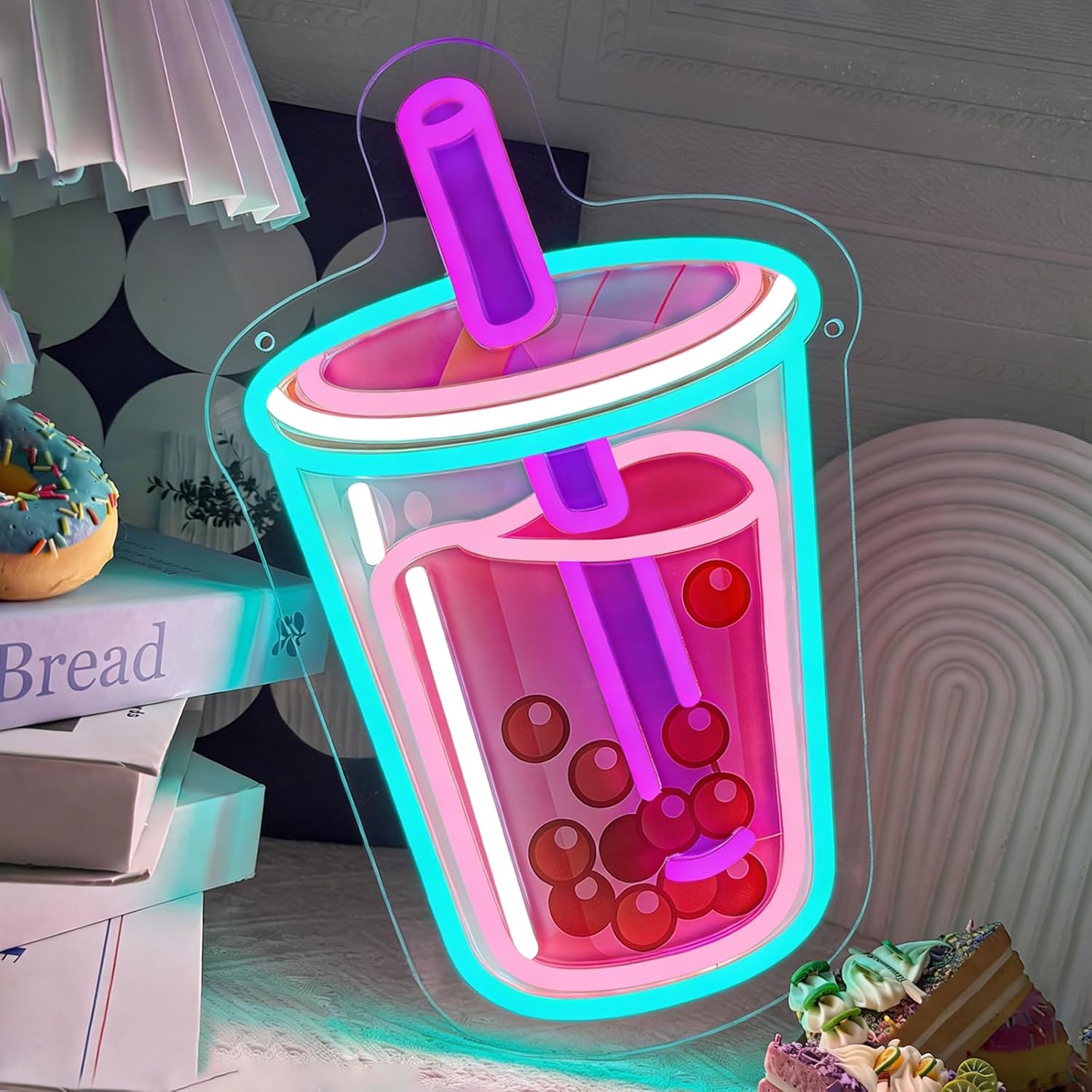 Bubble Tea Neon Sign USB Power - Outdoor Kitchen Power recension och pris
