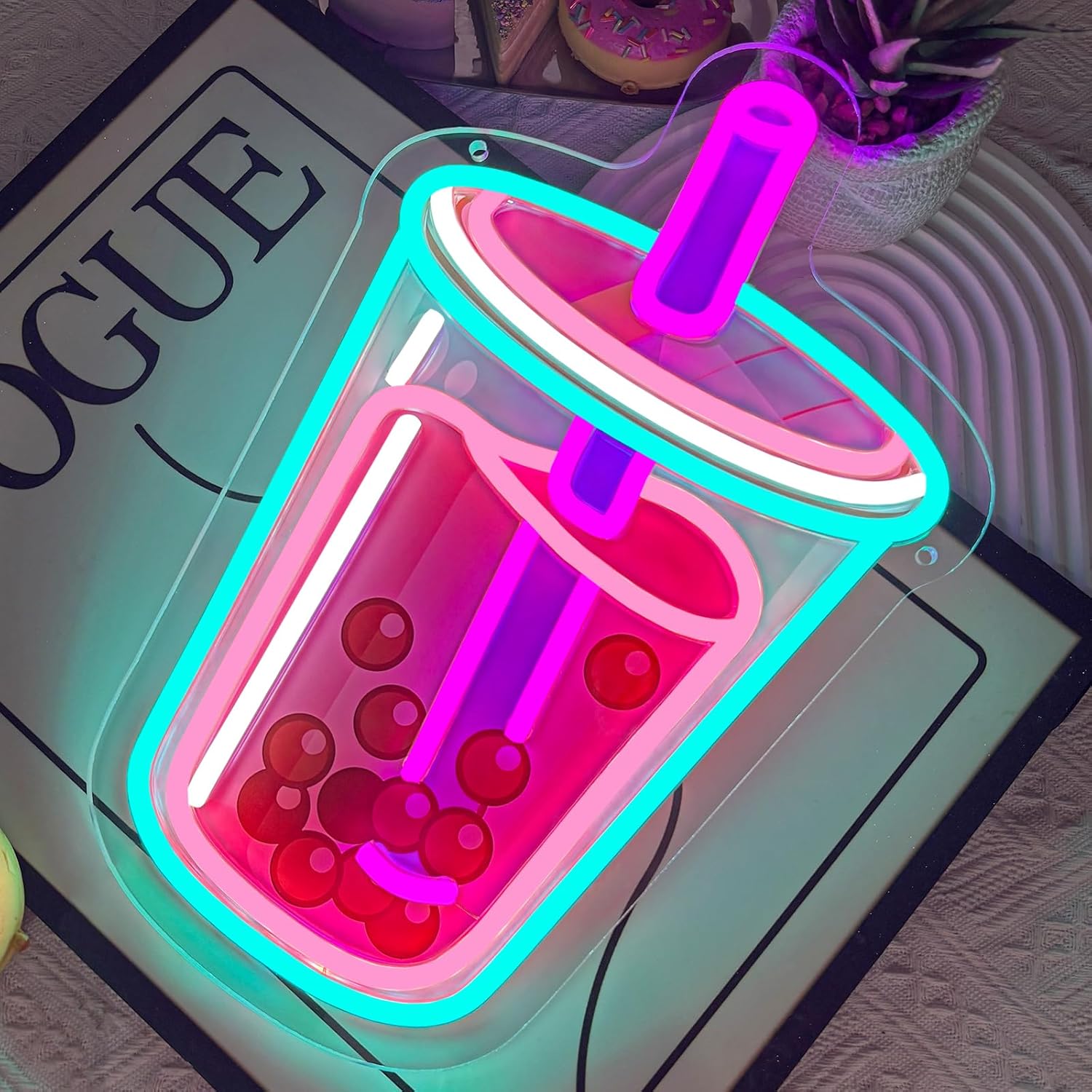 Bubble Tea Neon Sign USB Power - Outdoor Kitchen Power recension och pris